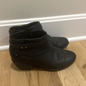 Clarks Black Ankle Boots